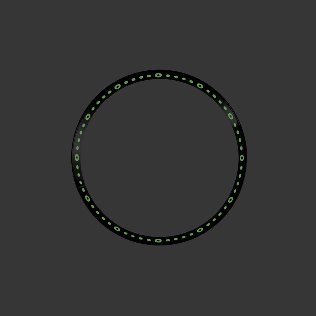Seiko Mod Lumed Chapter Ring for SKX007/SRPD: Polished Black Stainless Steel
