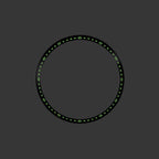 Seiko Mod Lumed Chapter Ring for SKX007/SRPD: Polished Black Stainless Steel