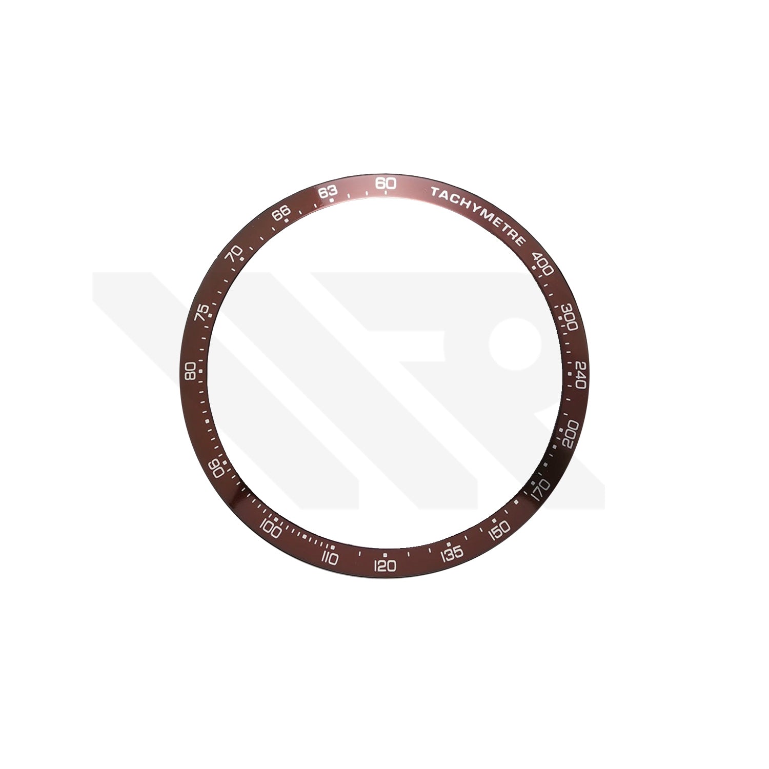 Replacement Aluminium Bezel Ring Compatible with Tag Heuer Carrera 41mm: Brown
