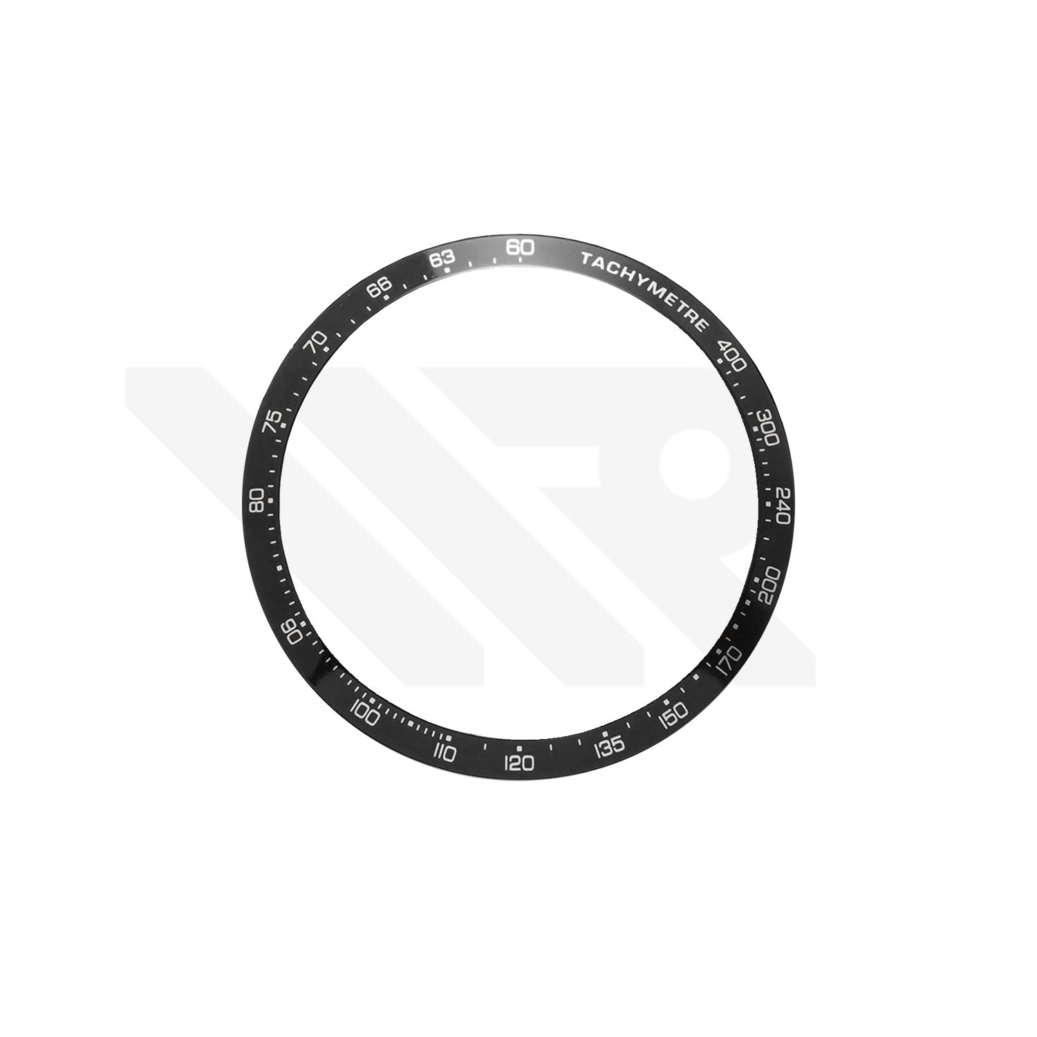 Replacement Aluminium Bezel Ring Compatible with Tag Heuer Carrera 41mm: Black