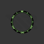 Ceramic Flat Bezel Inserts for Seiko Prospex Solar Tuna SNE541 , SNE559 , SNE561 , SNE580 , SNE581 : Black S