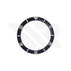 Keramik-Flachlünetteneinsätze für Seiko Prospex Solar Tuna SNE497 / SNE498 / SNE499: Schwarz
