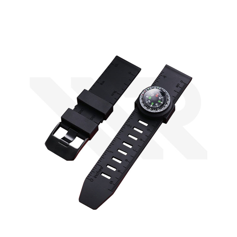 Compass Silicone Diver Strap Compatible with Luminox Watches