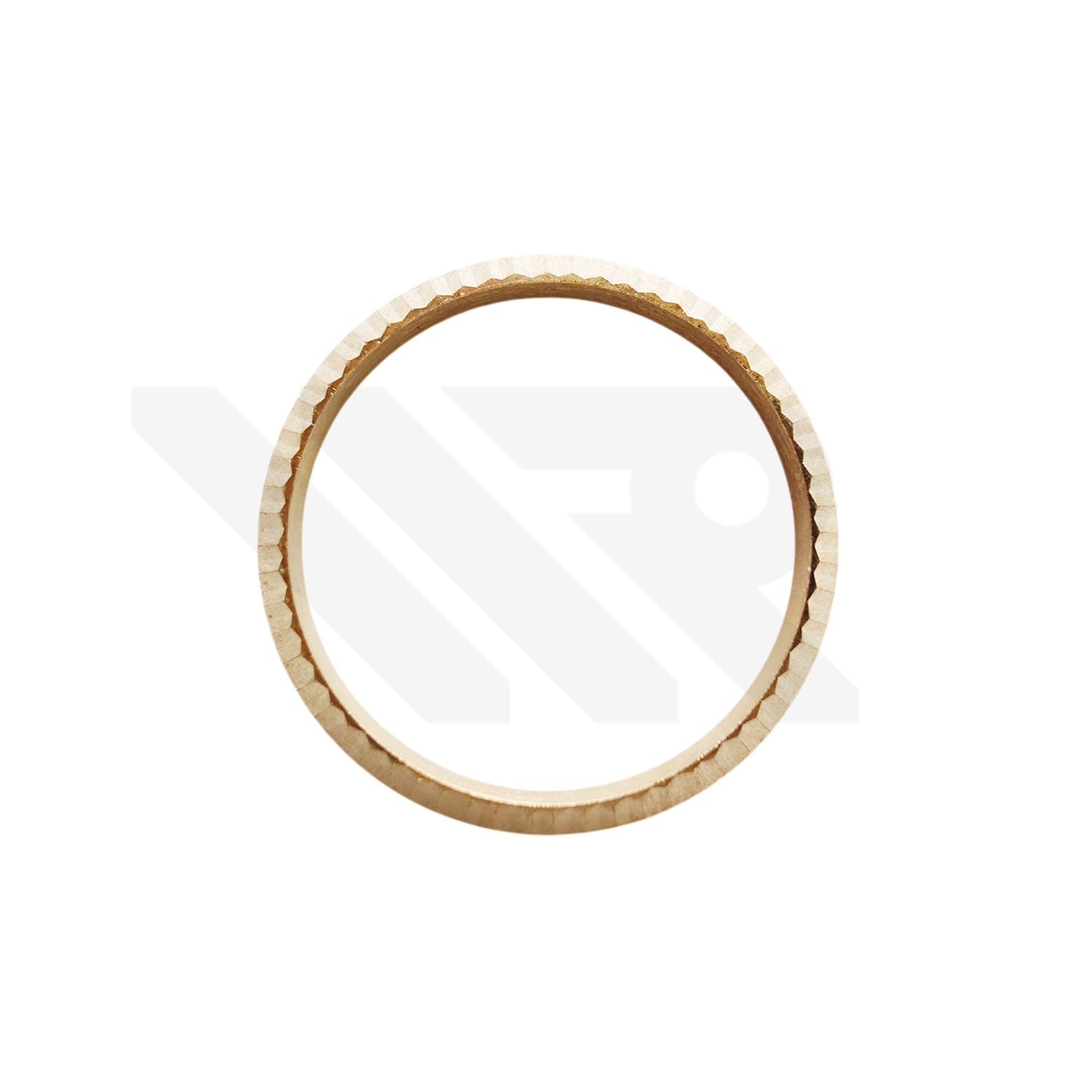 Replacement Stainless Steel Fluted Bezel Compatible with Rolex Datejust 26mm (Gold)