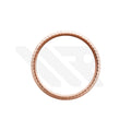Replacement Stainless Steel Fluted Bezel Compatible with Rolex Datejust 26mm (Rose Gold)