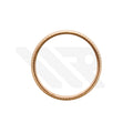 Replacement Stainless Steel Fluted Bezel Compatible with Rolex Datejust 36mm (Rose Gold)