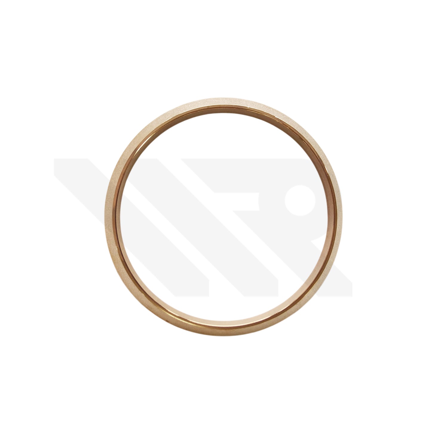 Replacement Stainless Steel Smooth Bezel Compatible with Rolex Datejust 36mm (Rose Gold)