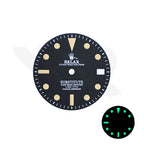Retro Style Relax Dial for Seiko Mod: Matte Black With Date