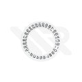 Date Disc Patch for ETA2836 Movement : Vintage Rolex Numeral White