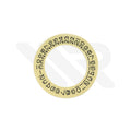 Date Disc Patch for Miyota 8215 Movement : Vintage Rolex Numeral Yellow
