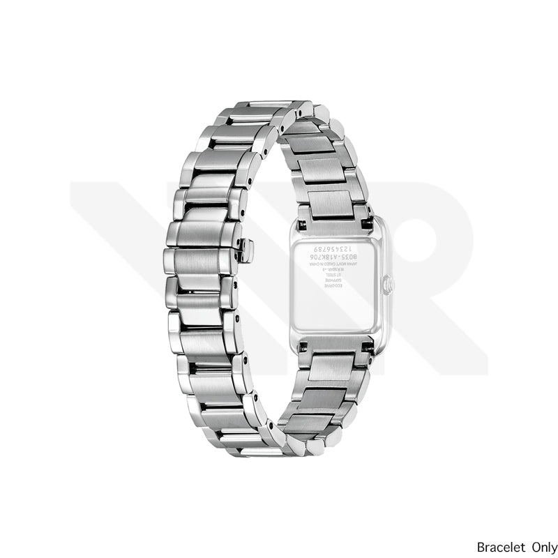 Ersatzarmband aus Edelstahl, kompatibel mit Citizen L Square Eco-Drive EW-5550 / EW5590 / EW5600 / EW5591
