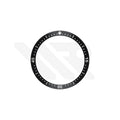 Replacement Ceramic Bezel Insert Compatible with Blancpain Fifty Fathoms Bathyscaphe 5000 Series : Black