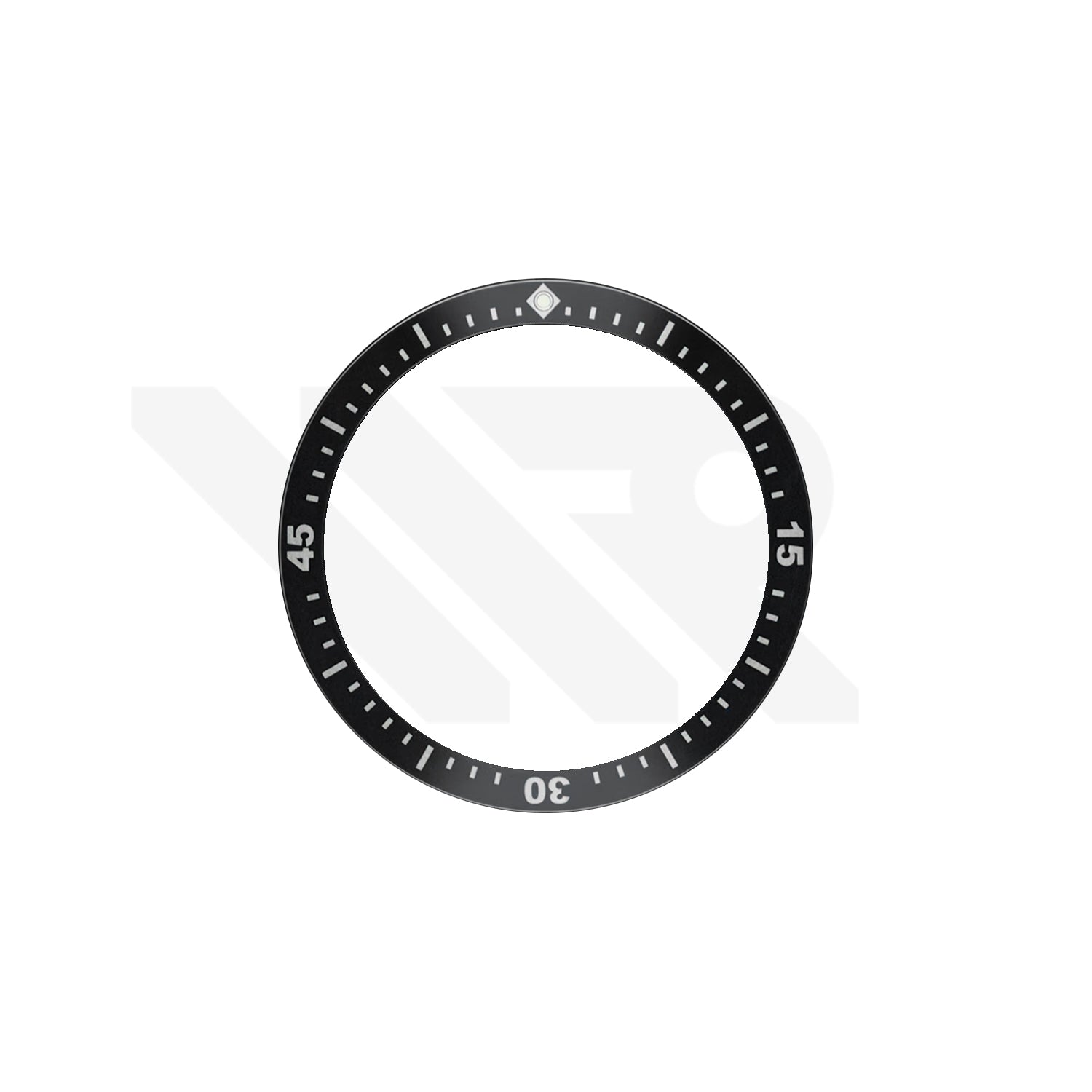 Replacement Ceramic Bezel Insert Compatible with Blancpain Fifty Fathoms Bathyscaphe 5000 Series : Black