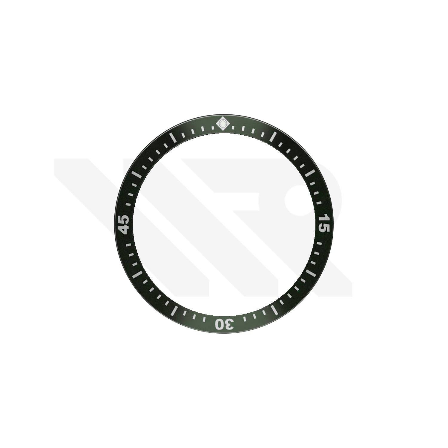 Replacement Ceramic Bezel Insert Compatible with Blancpain Fifty Fathoms Bathyscaphe Chronograph 5200 Series : Green