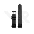 Fluoro Rubber Strap Compatible with Casio Duro MDV106 , MDV107 - Black