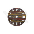 Tiger Iron Stone Dial for Seiko Mod: GMT Style Indices