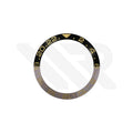 GMT Master Style Ceramic Sloped Bezel Insert for Seiko SKX007 Mod: Bruce Wayne Gold