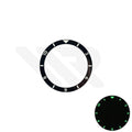 GMT Style Full Lumed Flat Ceramic Bezel Inserts for SKX007 / SRPD Seiko Mod: C3 Luminous
