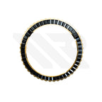 Black Cubic Zirconia Bezel for SKX / SRPD: Gold