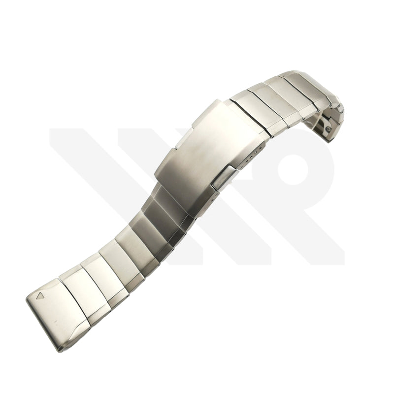 Titanium Bracelet with Quick Fit Mechanism Endlink for Garmin Watches