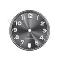 Sunburst Pilot Dial with Numeral Indices for Seiko Mod: Sunburst Gray with Red Star