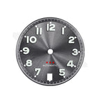 Sunburst Pilot Dial with Numeral Indices for Seiko Mod: Sunburst Gray with Red Star