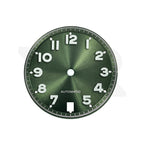 Sunburst Pilot Dial with Numeral Indices for Seiko Mod: Sunburst Green