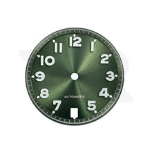 Charger l&#39;image dans la galerie, Sunburst Pilot Dial with Numeral Indices for Seiko Mod: Sunburst Green
