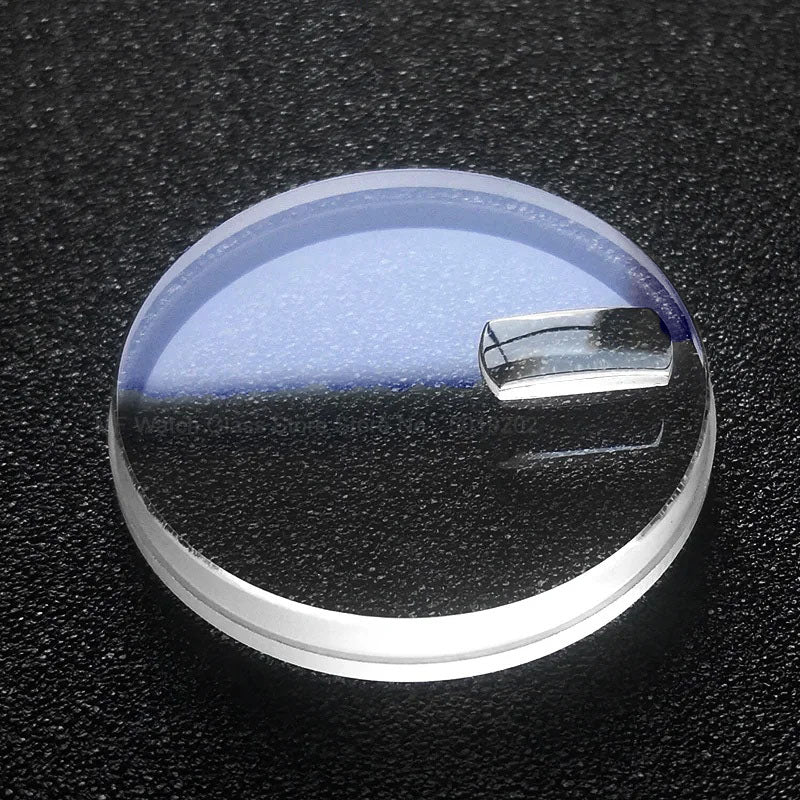Grooved Flat Day-Date Cyclops Mineral Crystal for SKX007 / SKX009 (Blue AR Coating)