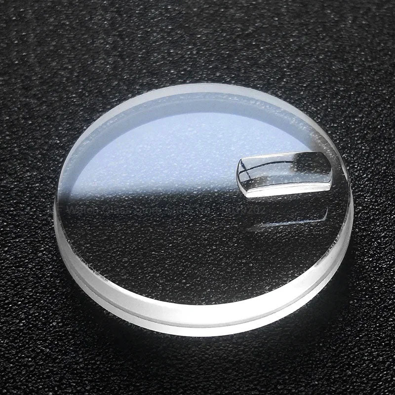 Grooved Flat Day-Date Cyclops Mineral Crystal for SKX007 / SKX009 (No AR Coating)