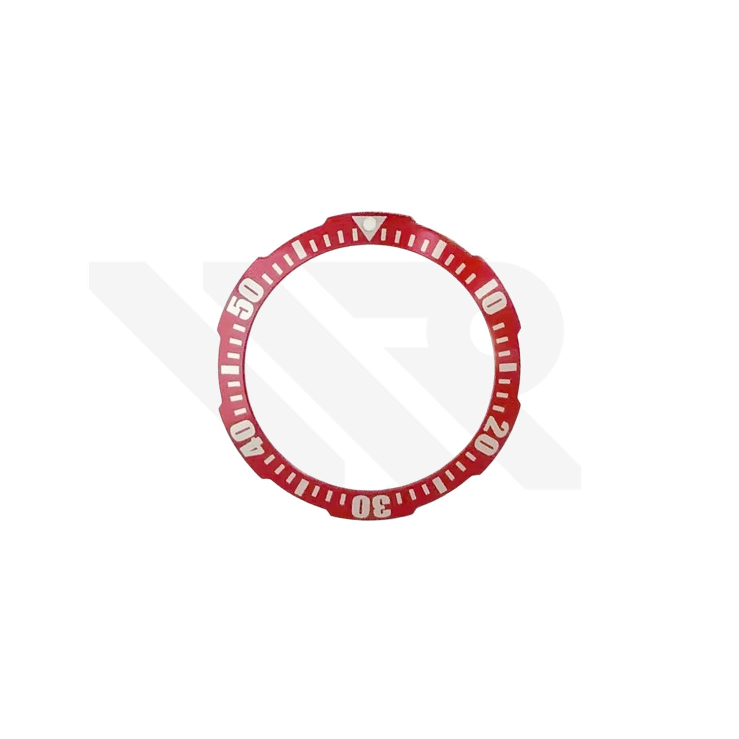 Replacement Aluminium Bezel Insert Compatible with Hamilton Khaki Navy Frogman H777050 / H778053 / H776053 : Red