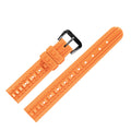 Chocolate Bar Rubber Diver Strap for Seiko Divers - Orange