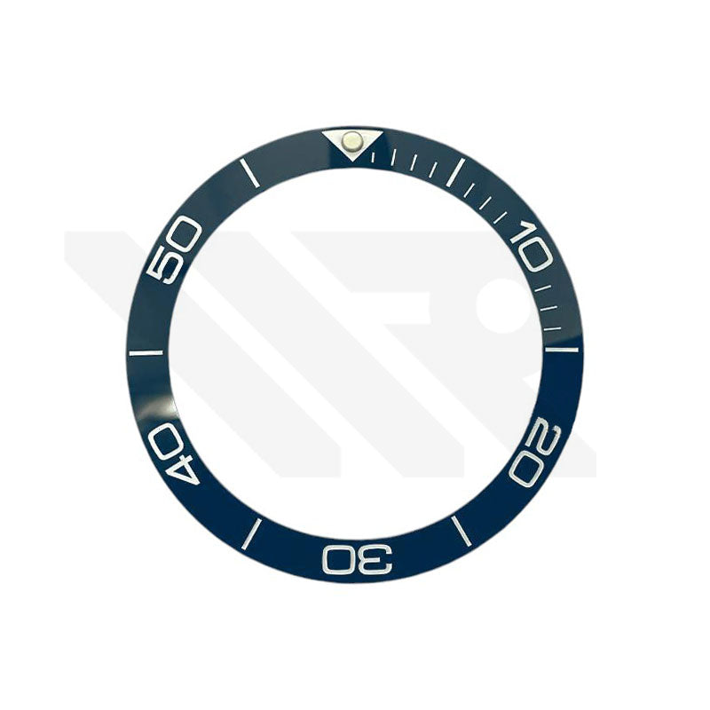 Hydro Style Ceramic Sloped Bezel Insert for SKX/SRPD: Navy/White