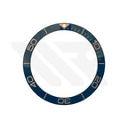 Hydro Style Ceramic Sloped Bezel Insert for SKX/SRPD: Navy/Rose Gold