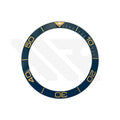 Hydro Style Ceramic Sloped Bezel Insert for SKX/SRPD: Navy/Gold