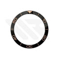 Hydro Style Ceramic Sloped Bezel Insert for SKX/SRPD: Black/Rose Gold