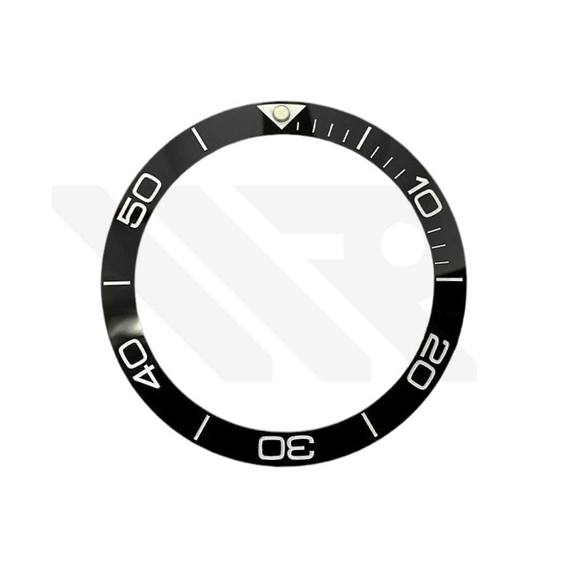 Hydro Style Ceramic Sloped Bezel Insert for SKX/SRPD: Black/White