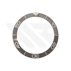 Hydro Style Ceramic Sloped Bezel Insert for SKX/SRPD: Gray/White