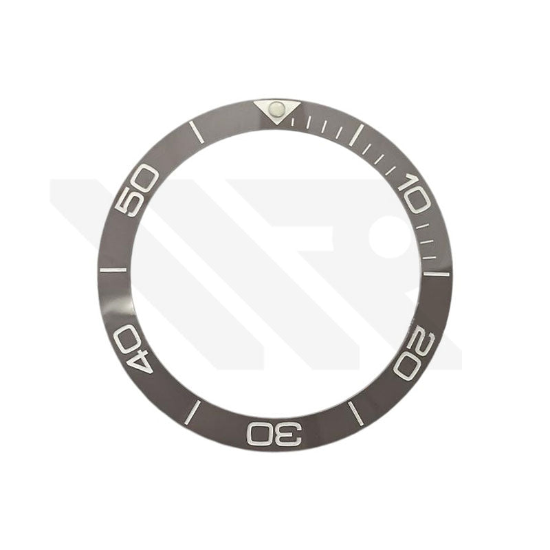 Hydro Style Ceramic Sloped Bezel Insert for SKX/SRPD: Gray/White