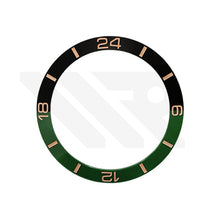 Load image into Gallery viewer, Bi-Color Ceramic Sloped Bezel Inserts for SKX/SRPD - Sprite / Rose Gold
