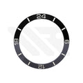 Bi-Color Ceramic Sloped Bezel Inserts for SKX/SRPD - Gray Black / White