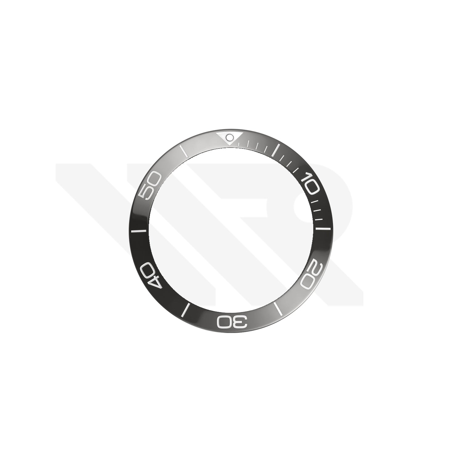Replacement Ceramic Bezel Insert Compatible with Longines HydroConquest 43mm L3.782 Series : Gray