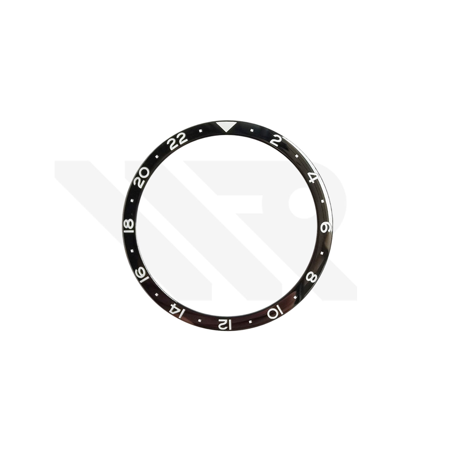 Replacement Ceramic Bezel Insert Compatible with Longines Spirit Zulu Time L3.812 Series : Black