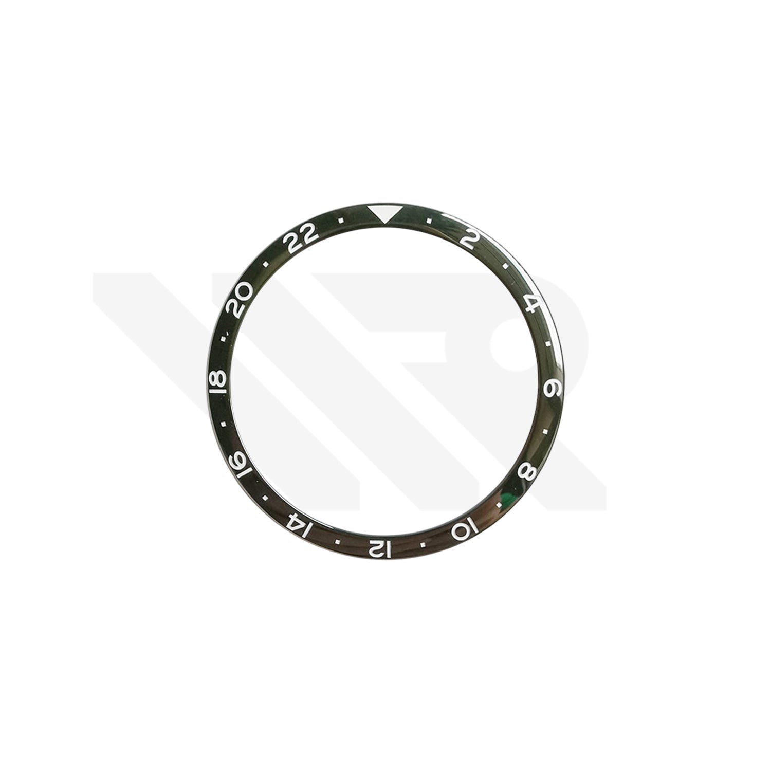 Replacement Ceramic Bezel Insert Compatible with Longines Spirit Zulu Time L3.812 Series : Green