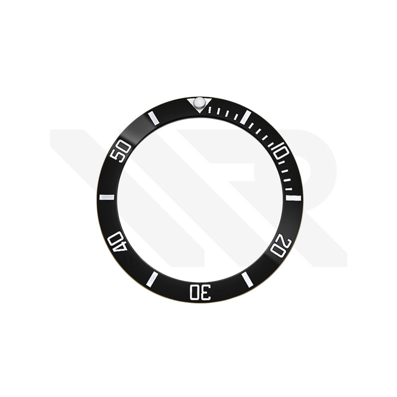 Luminous Submariner Style Ceramic Sloped Bezel Insert for Seiko SKX007 Mod - Black