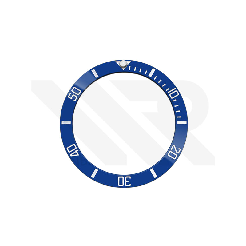 Luminous Submariner Style Ceramic Sloped Bezel Insert for Seiko SKX007 Mod - Blue