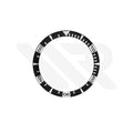 Replacement Aluminium Bezel Ring Compatible with Mido Ocean Star M011430A : Black