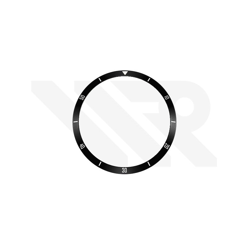 Replacement Aluminium Bezel Ring Compatible with Mido Multifort 42mm M025407A : Black