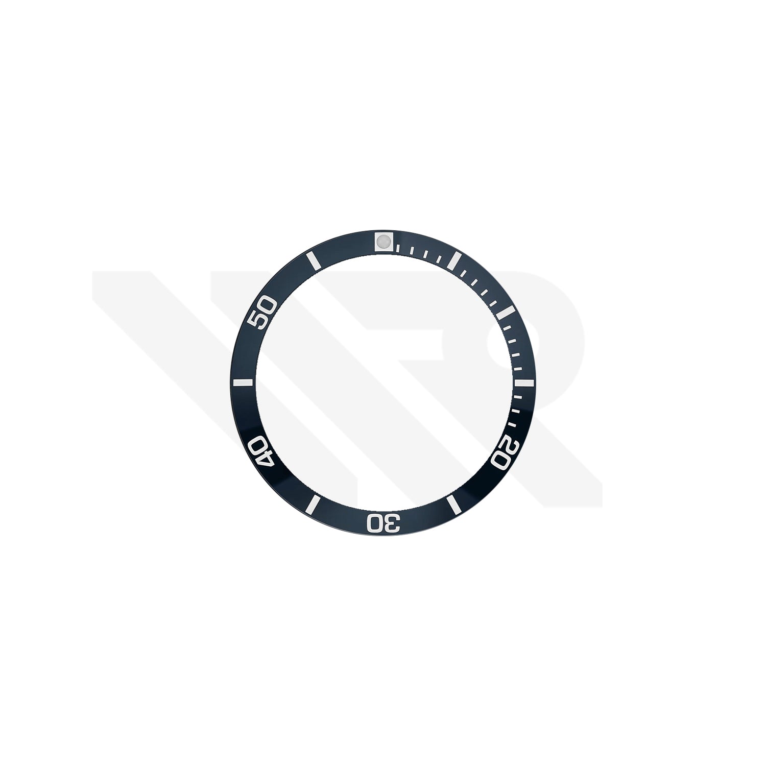 Replacement Ceramic Bezel Ring Compatible with Mido Ocean Star GMT M026629A : Blue