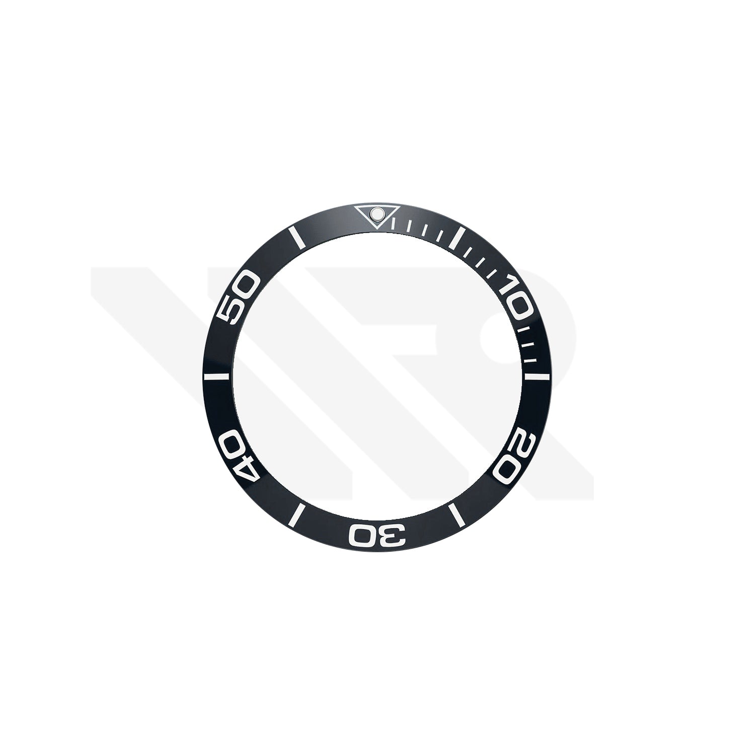 Replacement Ceramic Bezel Ring Compatible with Mido Ocean Star 200C M042430A : Black